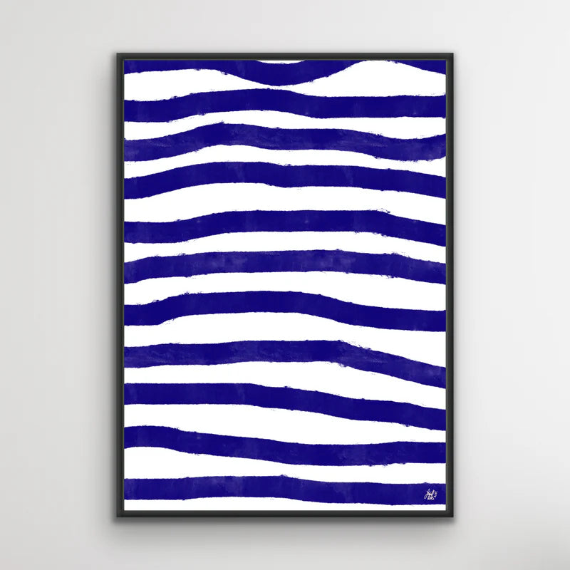 Canvas Print: "Blue Stripes"