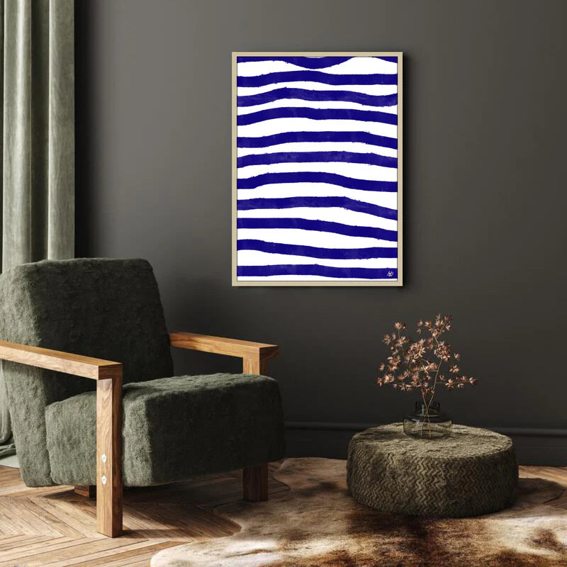 Canvas Print: "Blue Stripes"