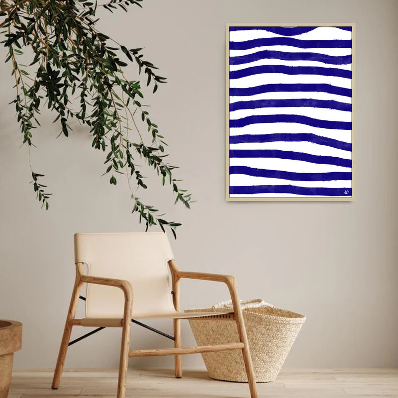 Canvas Print: "Blue Stripes"