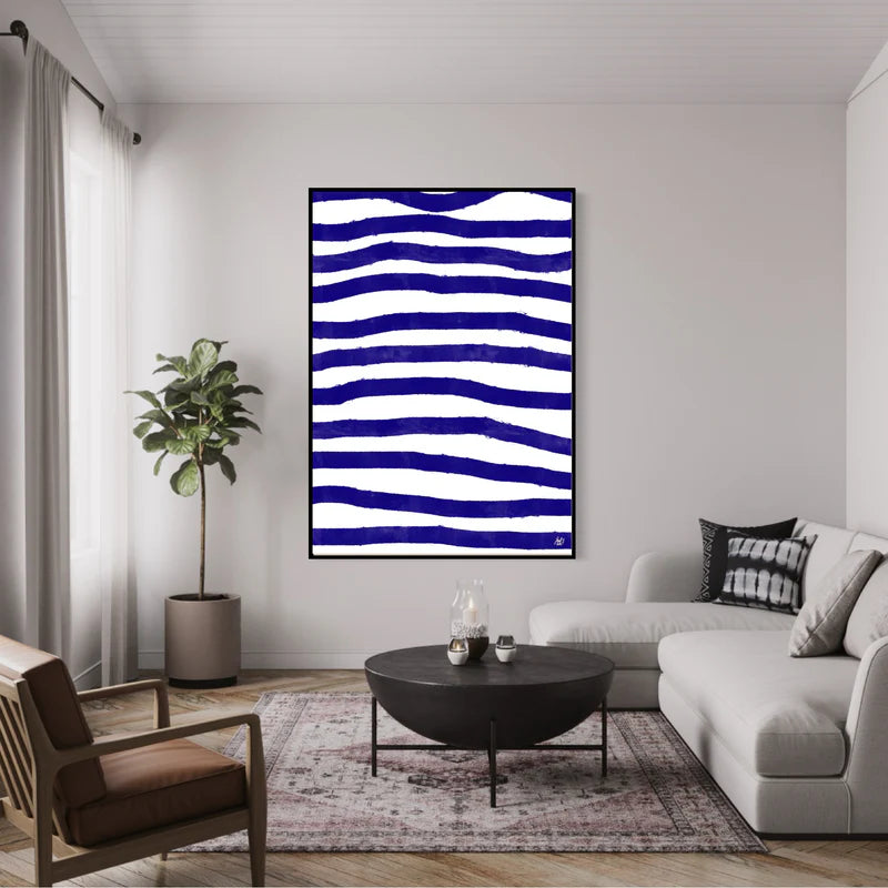 Canvas Print: "Blue Stripes"