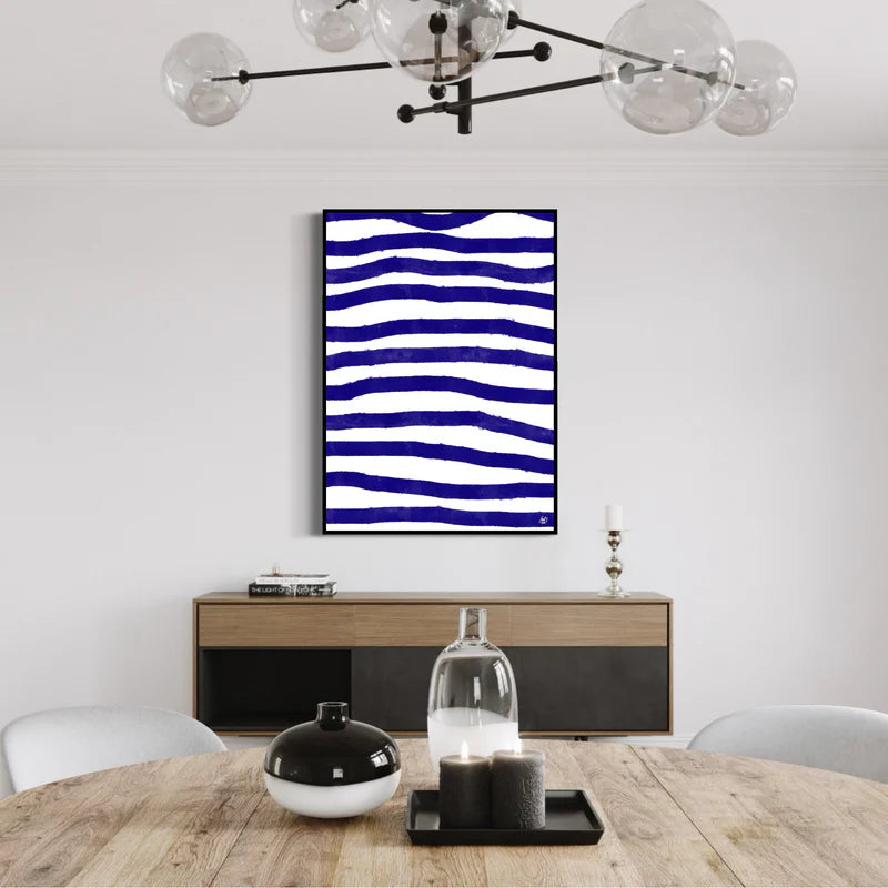 Canvas Print: "Blue Stripes"