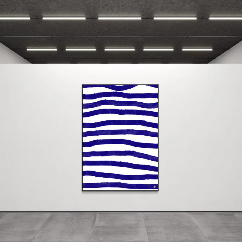 Canvas Print: "Blue Stripes"