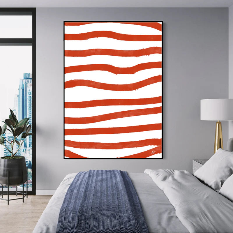 Canvas Print: "Red Stripes"