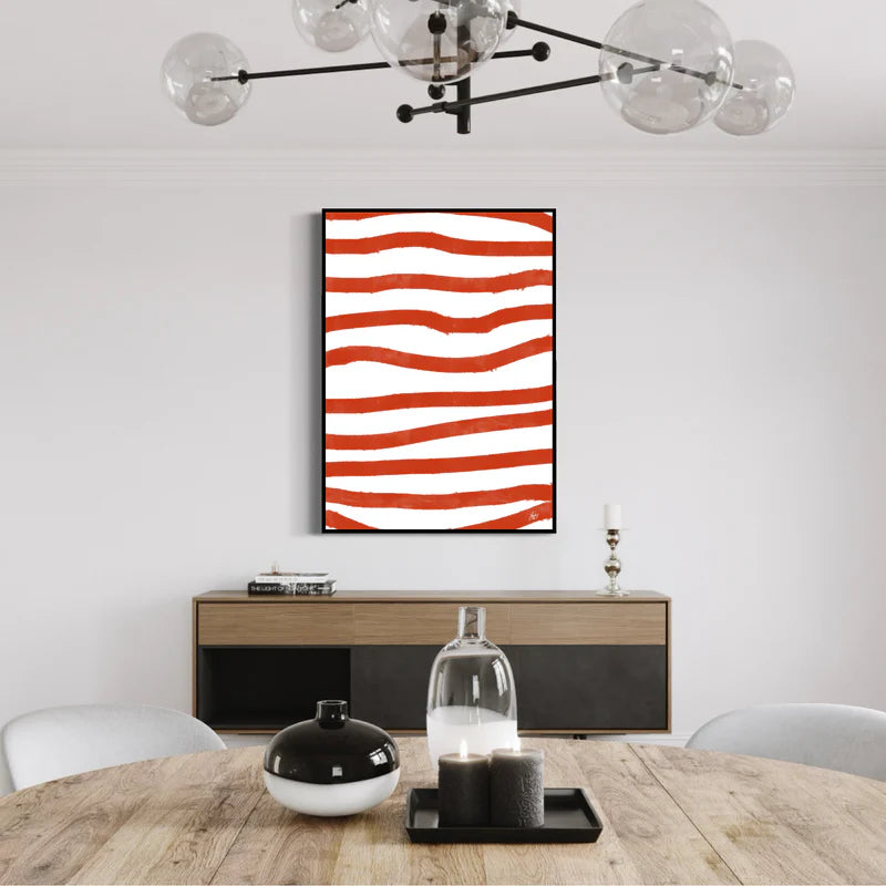 Canvas Print: "Red Stripes"