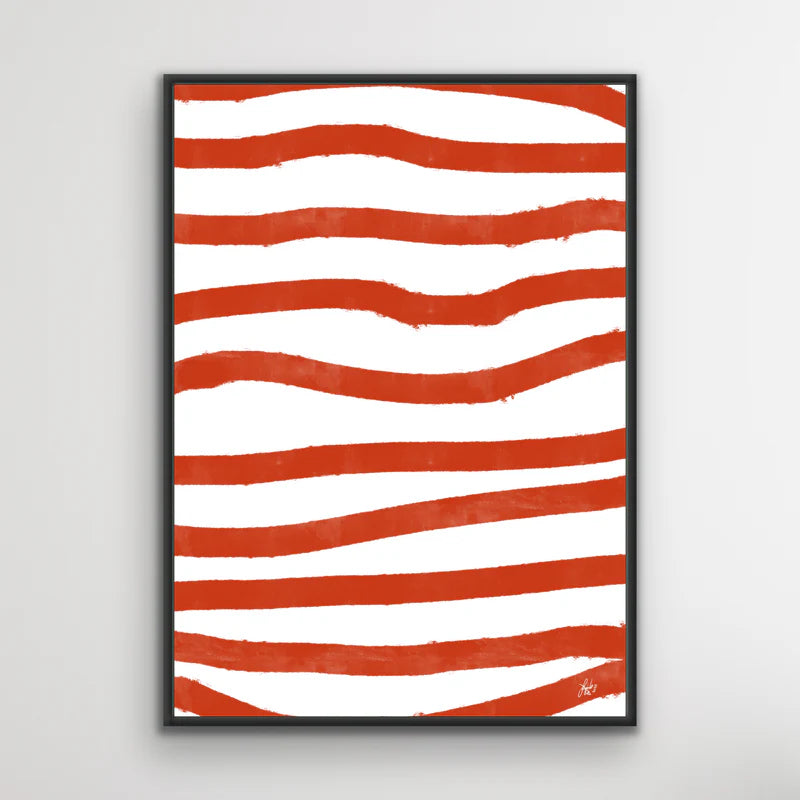 Canvas Print: "Red Stripes"