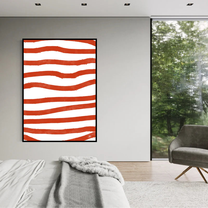 Canvas Print: "Red Stripes"