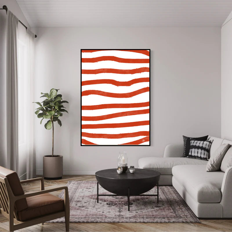 Canvas Print: "Red Stripes"