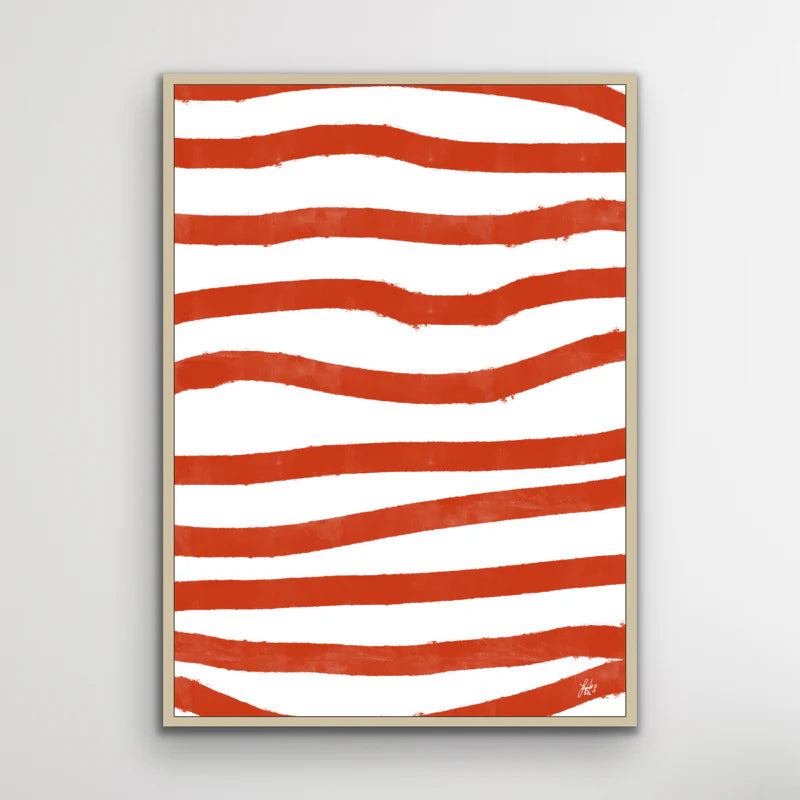 Canvas Print: "Red Stripes"