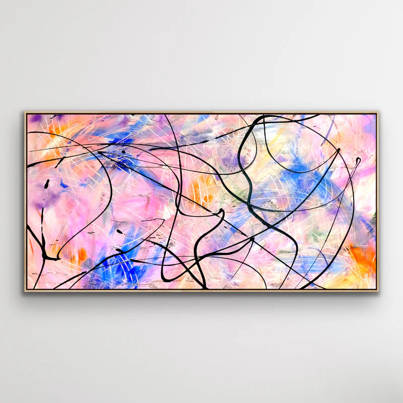 Canvas print: "Pink Shadows" (Rectangle)