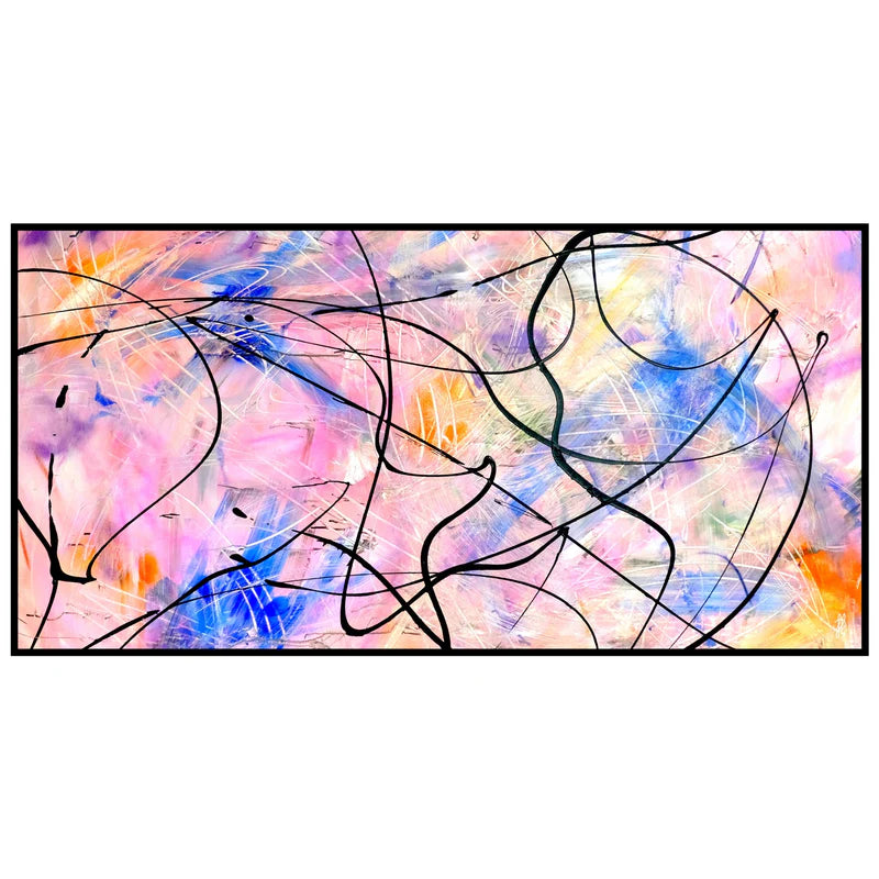 Canvas print: "Pink Shadows" (Rectangle)