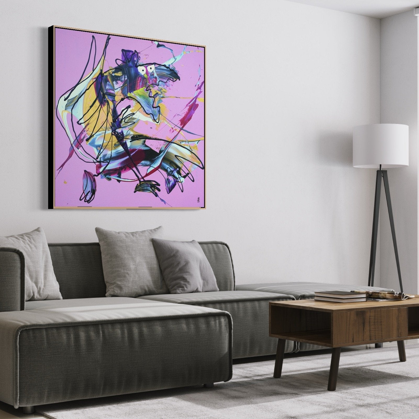 Canvas Print: "Flying Rat"